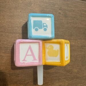 Nora Fleming baby block mini